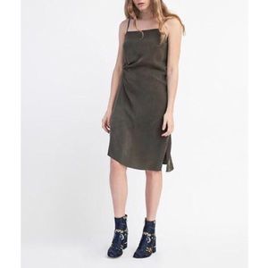 objects w/o meaning | olive midi dress